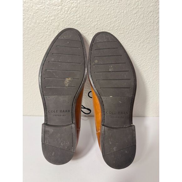 Cole Haan Men’s Cap Toe Oxford Shoes English Tan Leather Size 12 Grand.OS - Picture 9 of 9